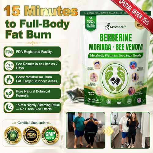 🇺🇸👩‍⚕️𝐎𝐟𝐟𝐢𝐜𝐢𝐚𝐥 𝐁𝐫𝐚𝐧𝐝 𝐒𝐭𝐨𝐫𝐞 |🌿𝑮𝒓𝒆𝒆𝒏𝑭𝒆𝒆𝒍® 𝑩𝒆𝒓𝒃𝒆𝒓𝒊𝒏𝒆 𝑴𝒐𝒓𝒊𝒏𝒈𝒂- 𝑩𝒆𝒆 𝑽𝒆𝒏𝒐𝒎 Metabolic Wellness Foot Soak Beads