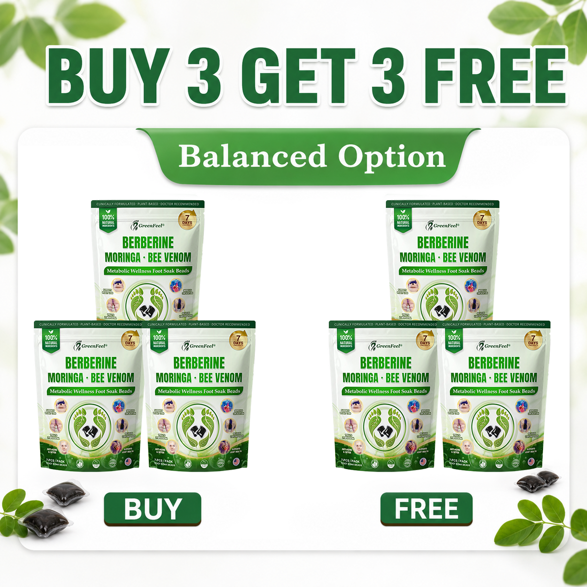 🇺🇸👩‍⚕️𝐎𝐟𝐟𝐢𝐜𝐢𝐚𝐥 𝐁𝐫𝐚𝐧𝐝 𝐒𝐭𝐨𝐫𝐞 |🌿𝑮𝒓𝒆𝒆𝒏𝑭𝒆𝒆𝒍® 𝑩𝒆𝒓𝒃𝒆𝒓𝒊𝒏𝒆 𝑴𝒐𝒓𝒊𝒏𝒈𝒂- 𝑩𝒆𝒆 𝑽𝒆𝒏𝒐𝒎 Metabolic Wellness Foot Soak Beads