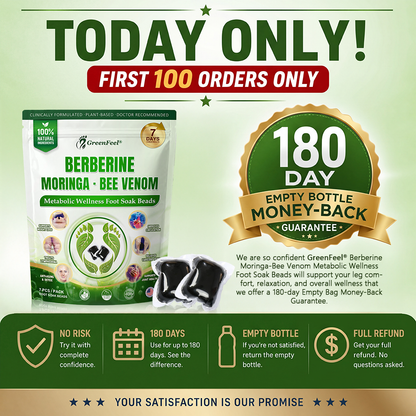 🇺🇸👩‍⚕️𝐎𝐟𝐟𝐢𝐜𝐢𝐚𝐥 𝐁𝐫𝐚𝐧𝐝 𝐒𝐭𝐨𝐫𝐞 |🌿𝑮𝒓𝒆𝒆𝒏𝑭𝒆𝒆𝒍® 𝑩𝒆𝒓𝒃𝒆𝒓𝒊𝒏𝒆 𝑴𝒐𝒓𝒊𝒏𝒈𝒂- 𝑩𝒆𝒆 𝑽𝒆𝒏𝒐𝒎 Metabolic Wellness Foot Soak Beads