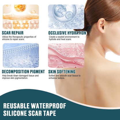 Icystar®Tranexamic Acid silicone scar sheets——Fade Scars · Brighten Dark Spots · Firm Loose Skin